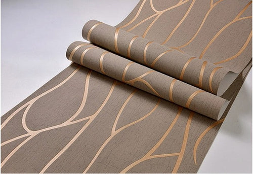 10M Non-Woven Wall Paper Roll Modern 3D Wallpaper Simple Design for Living Room Bedroom Dining Room Wall Covering Home Decoration