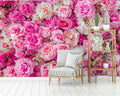 Custom Nordic Modern Pink Roses Wallpaper by Beibehang - 3D Murals for Living Room Bedroom TV Background Wall Home Decoration