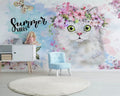 beibehang Custom watercolor hand-painted adorable cat dog pet animal kids room backdrop 3d papel de parede wallpaper