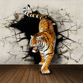 beibehang papel de parede 3d wall murals modern minimalist dimensional wallpaper rhino tiger bedroom sofa wall mural brief wallpaper