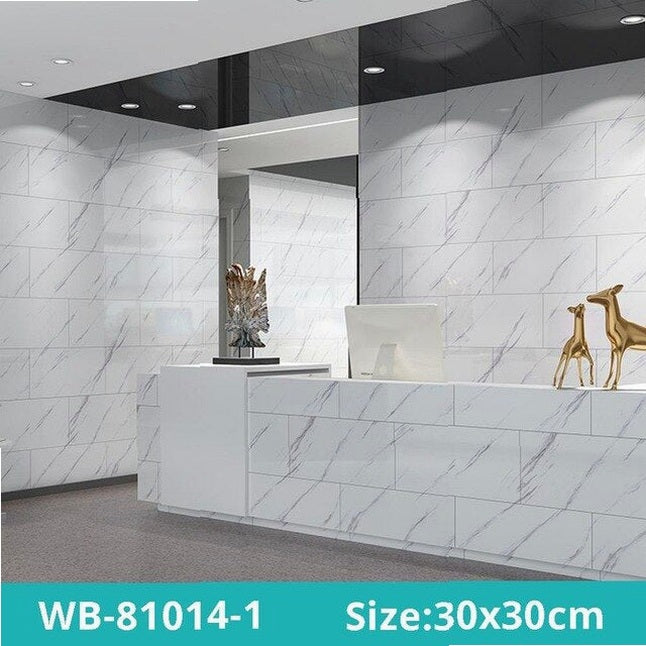 Self Adhesive Waterproof Floor Decals 30*30cm Ceramic Tile Contact Paper Easy Application Kitchen Living Room Wallpaper Stickers